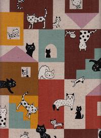 Reststück Wachstuch Haus-Katze 72cm Reststück Wachstuch Haus-Katze 72cm