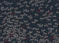 Wachstuch Libellen blau rot Wachstuch Libellen blau rot