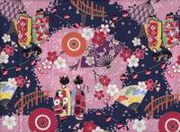 Wachstuch Maiko klein blau Wachstuch Maiko klein blau