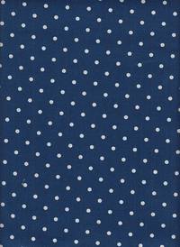 Wachstuch Punkte & Katzen blau Doubleface Wachstuch Punkte & Katzen blau Doubleface