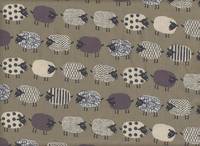 Wachstuch Schafe hellbraun Wachstuch Schafe hellbraun