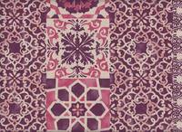 Wachstuch Tile Harmony 1 lila Wachstuch Tile Harmony 1 lila