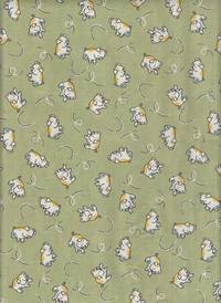 Wachstuch Schweinchen grün Wachstuch Schweinchen grün