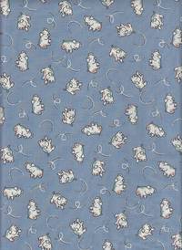 Wachstuch Schweinchen blau Wachstuch Schweinchen blau