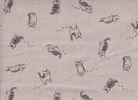 Wachstuch Katze Fabius natur Wachstuch Katze Fabius natur