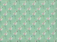 Wachstuch Flamingo grün Wachstuch Flamingo grün