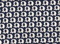 Wachstuch Elefanten dunkelblau Wachstuch Elefanten dunkelblau