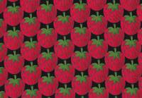 Wachstuch Strawberry Party black Wachstuch Strawberry Party black