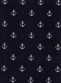 Wachstuch Anker dunkelblau Wachstuch Anker dunkelblau