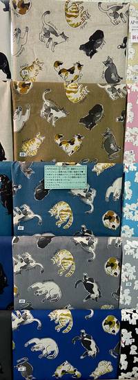 Wachstuch Katzen petrol Wachstuch Katzen petrol