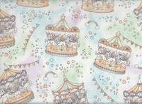 Wachstuch Karussell hellblau Wachstuch Karussell hellblau