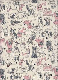 Wachstuch Lucky dog weiß Wachstuch Lucky dog weiß