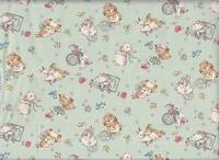 Wachstuch Häschen mint Wachstuch Häschen mint