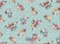 Wachstuch Little Kittens ligt blue Wachstuch Little Kittens ligt blue