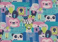 Wachstuch Tume - Zoo blau Wachstuch Tume - Zoo blau