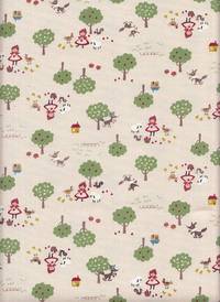 Wachstuch Rotkäppchen beige Wachstuch Rotkäppchen beige