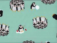 Wachstuch Pinguine mint