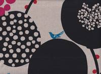 Wachstuch Echino Big berry black Wachstuch Echino Big berry black