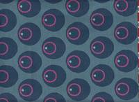 Wachstuch 2 design pattern - Circle Flower blue Wachstuch 2 design pattern - Circle Flower blue