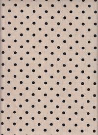 Wachstuch Dots natur schwarz Wachstuch Dots natur schwarz