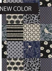 Wachstuch Echino Story schwarz Wachstuch Echino Story schwarz