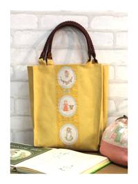 Wachstuch Kate Greenaway 2 - beige Wachstuch Kate Greenaway 2 - beige