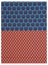 Wachstuch 2 design pattern - Circle Flower blue Wachstuch 2 design pattern - Circle Flower blue