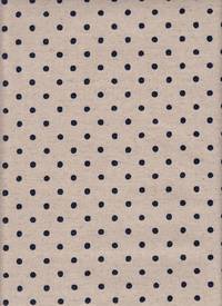 Wachstuch Dots natur navy Wachstuch Dots natur navy