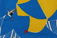 Wachstuch Echino Flag blau Wachstuch Echino Flag blau