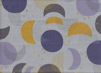 Wachstuch Moon & Star pale blue Wachstuch Moon & Star pale blue