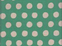 Reststück Wachstuch Natural dots seafoam 50cm Reststück Wachstuch Natural dots seafoam 50cm