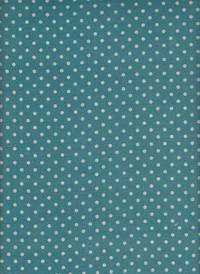 Wachstuch Patch & Punkte blau Doubleface Wachstuch Patch & Punkte blau Doubleface