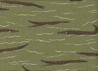 Wachstuch Krokodil grün Wachstuch Krokodil grün