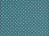 Wachstuch Punkte & Patch blau Doubleface Wachstuch Punkte & Patch blau Doubleface