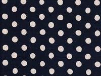 Wachstuch Punkte navy Wachstuch Punkte navy