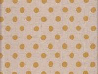 Wachstuch Punkte natur gelb Wachstuch Punkte natur gelb