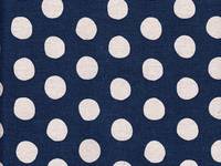 Wachstuch Natural dots navy Wachstuch Natural dots navy