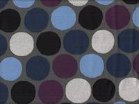 Wachstuch Punkte grau silber Wachstuch Punkte grau silber