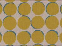 Reststück Wachstuch Nordic dots yellow 50x110cm