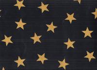 Wachstuch Sterne schwarz gold Wachstuch Sterne schwarz gold