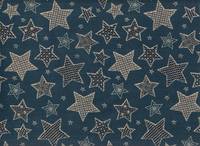 Wachstuch Sterne petrol Wachstuch Sterne petrol