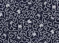 Wachstuch Neko karakusa blau Wachstuch Neko karakusa blau