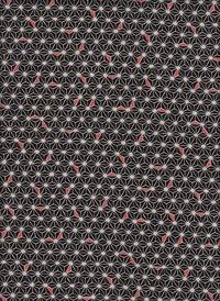 Wachstuch Asanoha schwarz Wachstuch Asanoha schwarz