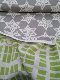 Wachstuch Hexagon grau Doubleface Wachstuch Hexagon grau Doubleface