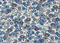 Wachstuch Kiku Okinawa blau Wachstuch Kiku Okinawa blau