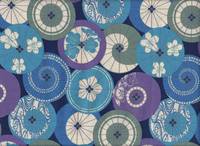 Wachstuch Schirme blau lila Wachstuch Schirme blau lila