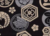 Wachstuch Kamon dunkelblau Wachstuch Kamon dunkelblau