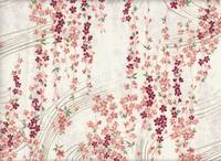 Wachstuch Sakura Wellen weiß Wachstuch Sakura Wellen weiß