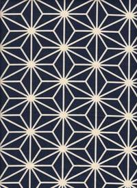 Wachstuch Asanoha blau Wachstuch Asanoha blau