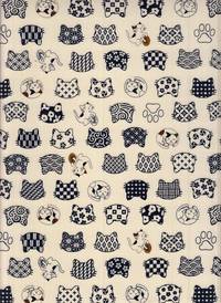 Wachstuch Shiro Neko weiß Wachstuch Shiro Neko weiß